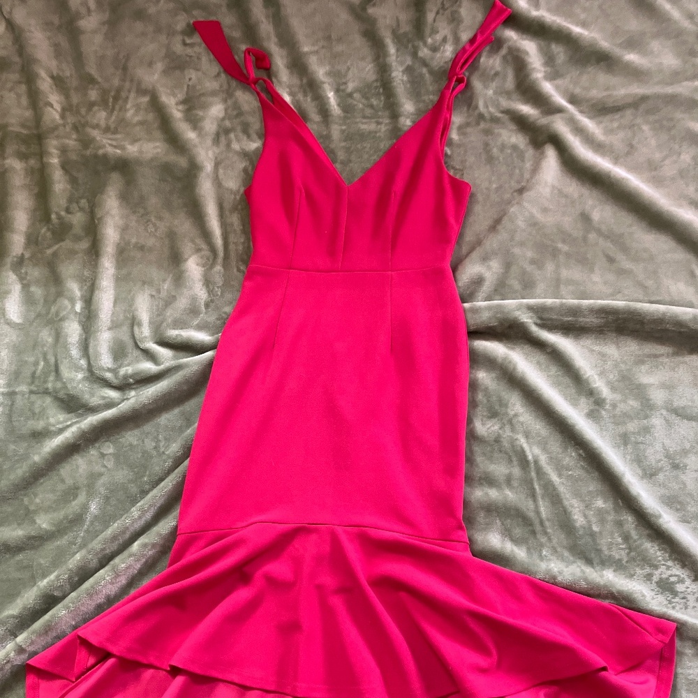 Lulus hot pink body con dress
